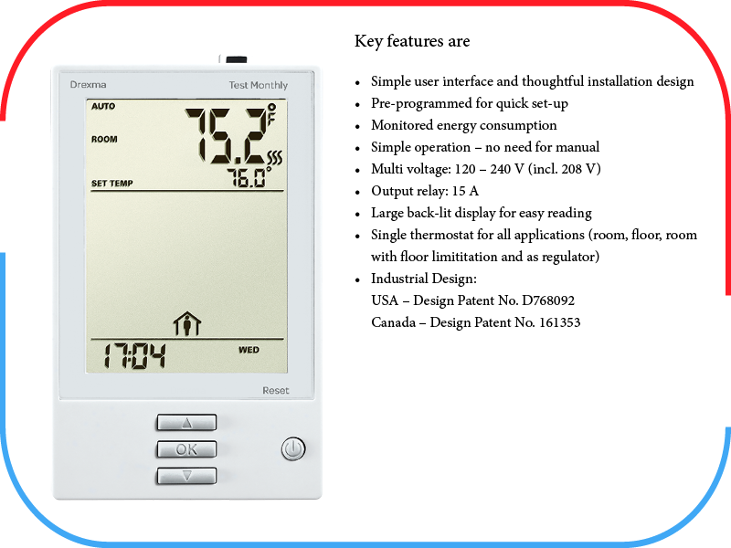 WarmAll 240V Floor Heating System Package For Uncoupling Membrane With Programmable Thermostat And Accessories