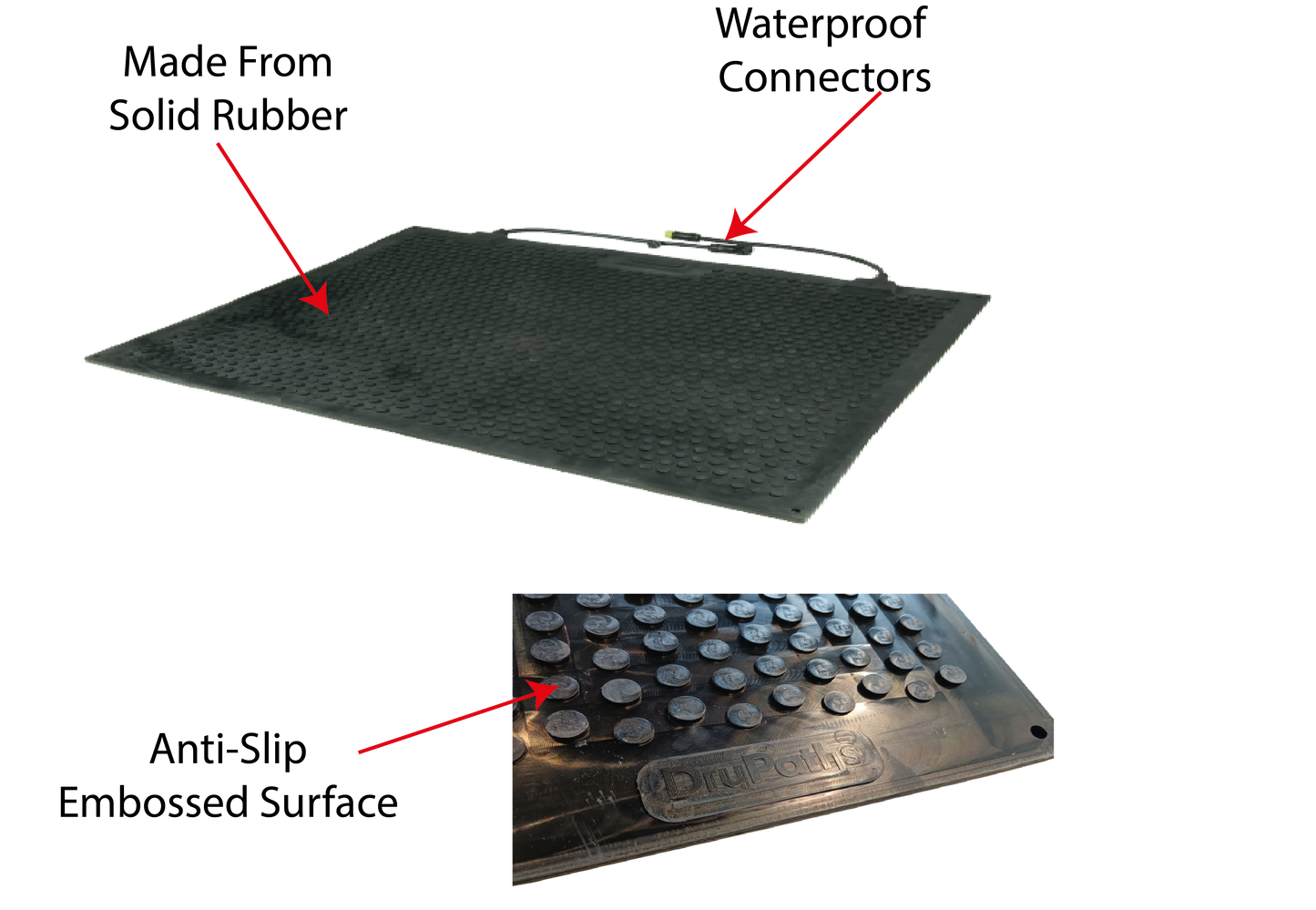 Snow Melting Mat 10Ft. 120V Plug-In Extension