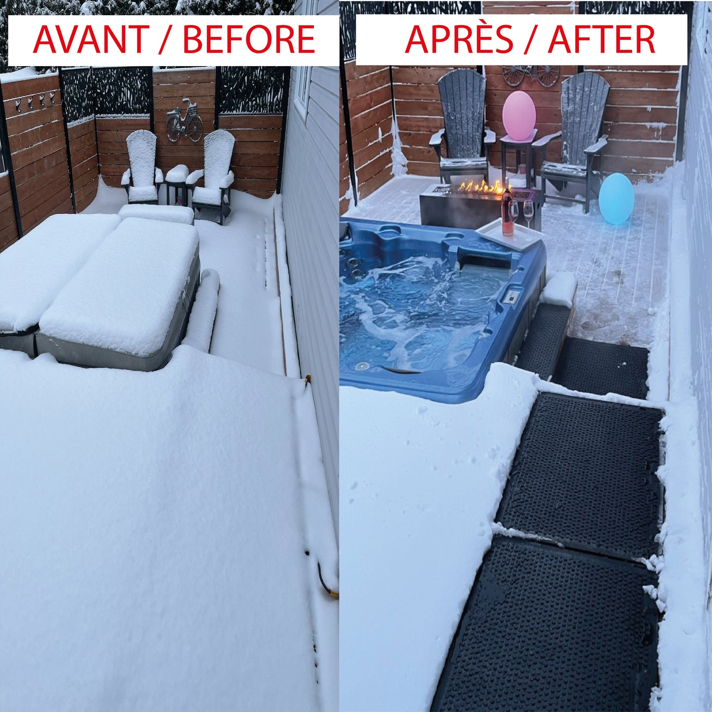 Snow Melting Mat 10Ft. 120V Plug-In Extension