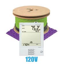 Ensemble de chauffage au sol WarmAll pour membrane 120V avec thermostat programmable et accessoires