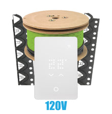 Ensemble de chauffage au sol WarmAll avec guides au sol 120V avec thermostat Wi-Fi intelligent et accessoires