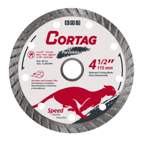 Lame de coupe diamantée Cortag – Porcelaine Speed 4-1/2″ Turbo