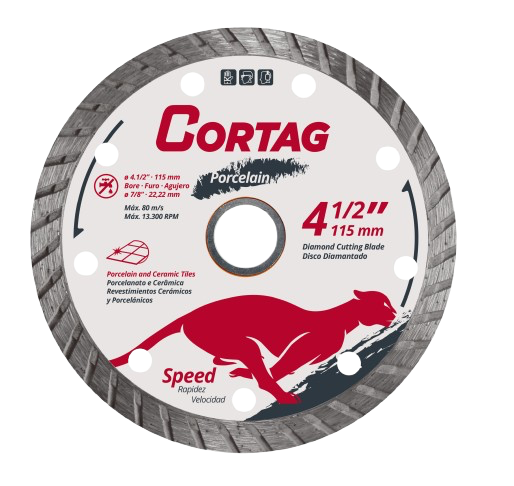 Cortag Diamond cutting blade – Porcelain Speed 4-1/2″ Turbo