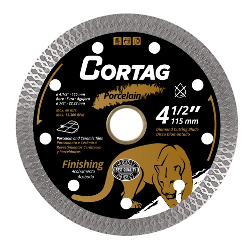 Cortag Diamond cutting blade – Porcelain Finishing 4-1/2″ Turbo