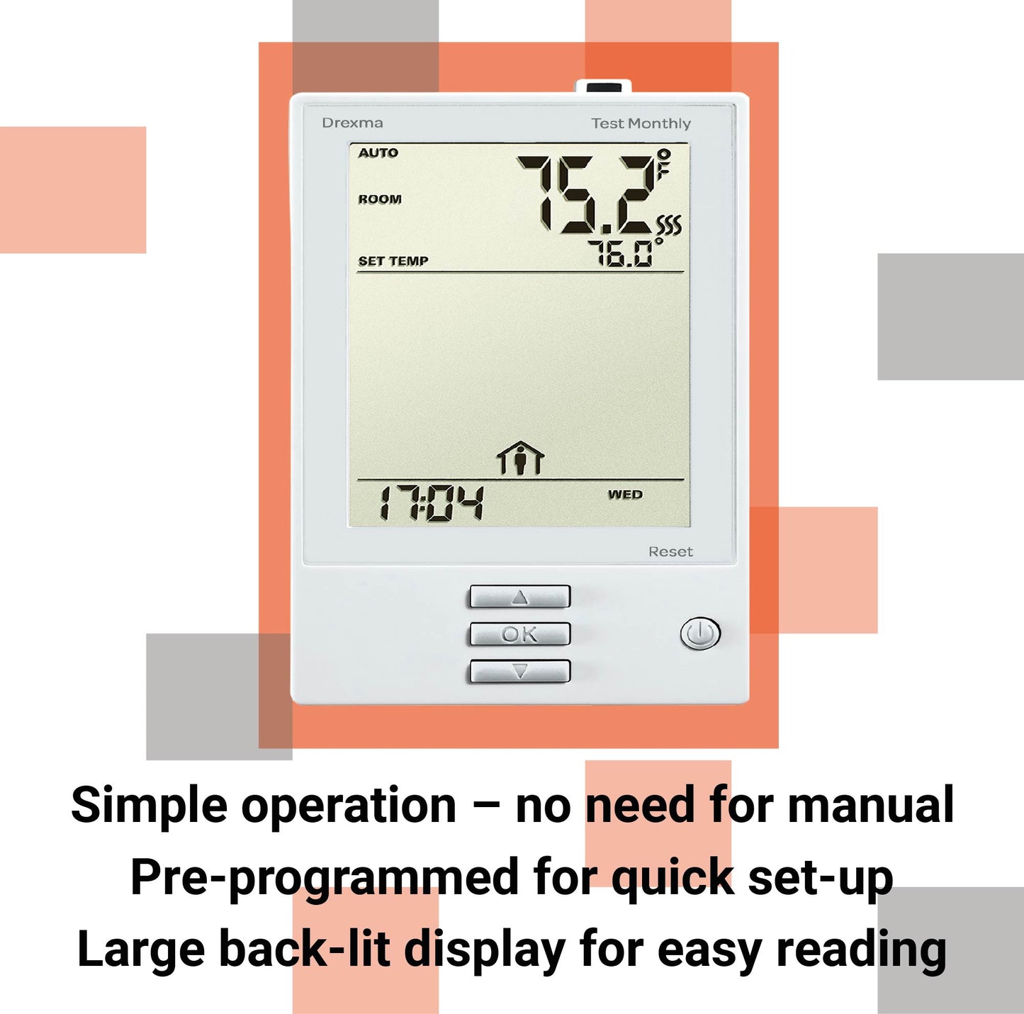 WarmAll Programmable Floor Heating Thermostat DUDG-4999