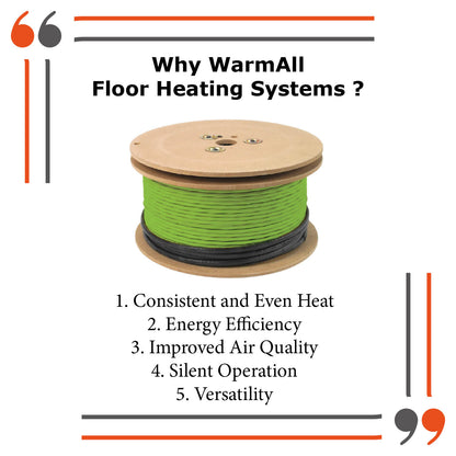 240 Volt Floor Heating cable for uncoupling membrane
