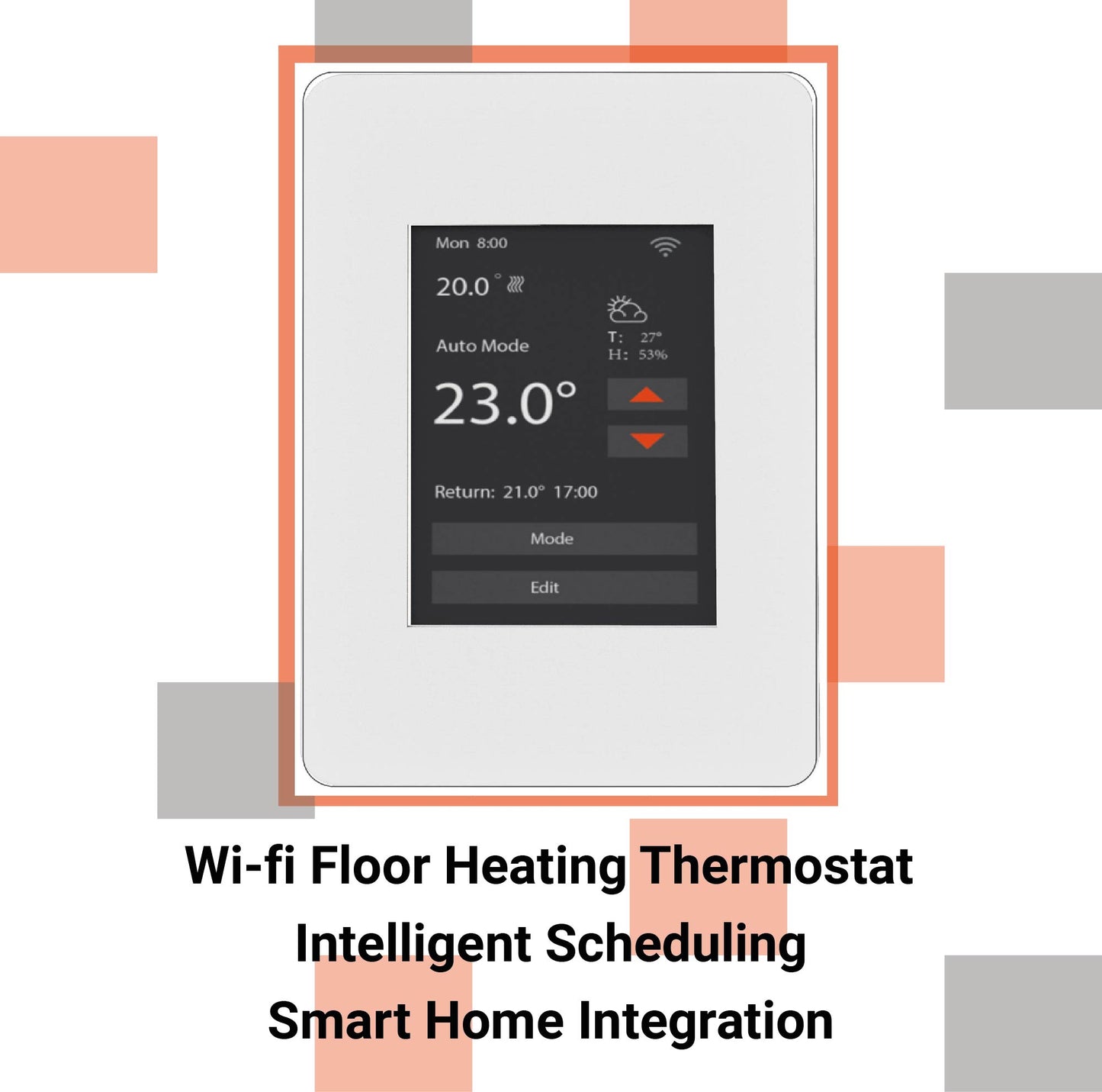 Thermostat intelligent WiStat de WarmAll pour le chauffage électrique au sol