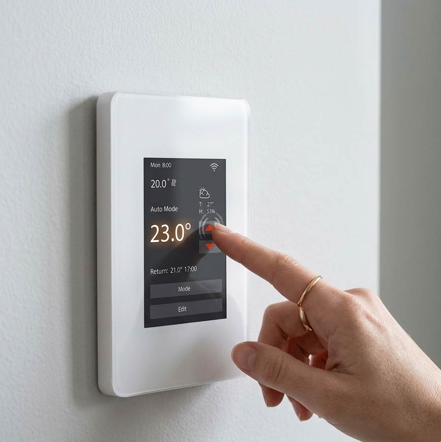 WarmAll WiStat Wi-Fi Thermostat for Electric in-Floor Heating 2.4 and 5 G Network